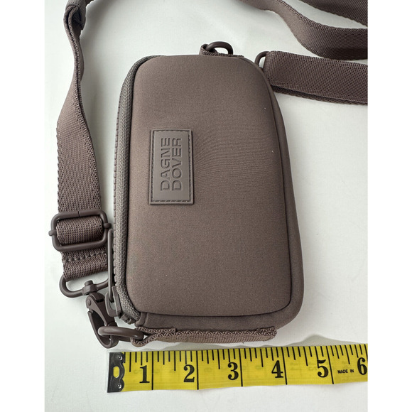 Dagne Dover Mara Neoprene Phone Sling Bag Dune Mauve Dust Bag Crossbody Shoulder - Picture 8 of 9